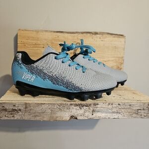 DSG Unisex Kids Cleats Size 11 Gray And Turquoise